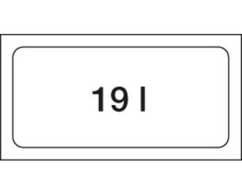 Symbol pro 19 litrů