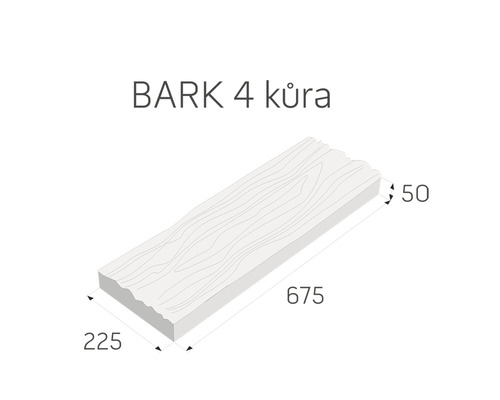 Dřevěný panel s rozměry