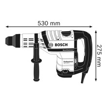 Vrtací kladivo Bosch o rozměrech 530 mm x 275 mm