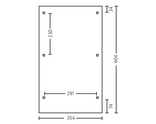 Technický výkres s rozměry