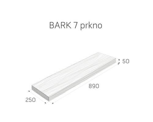 Nosník o rozměrech 890 x 250 x 50 milimetrů