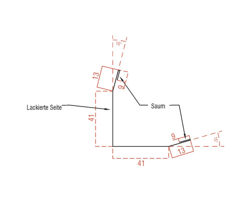 Technický výkres s rozměry