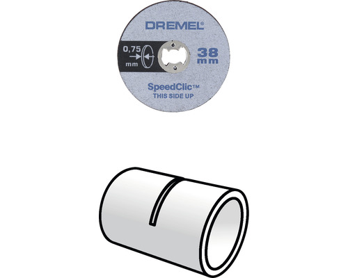 Řezný kotouč Dremel se systémem Speedclic a adaptérem