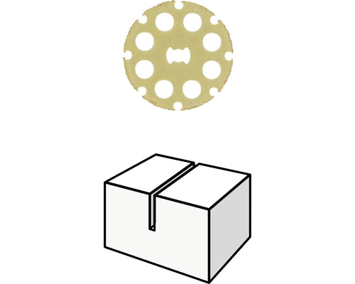 Kotoučová fréza a dřevěná bedna s drážkou