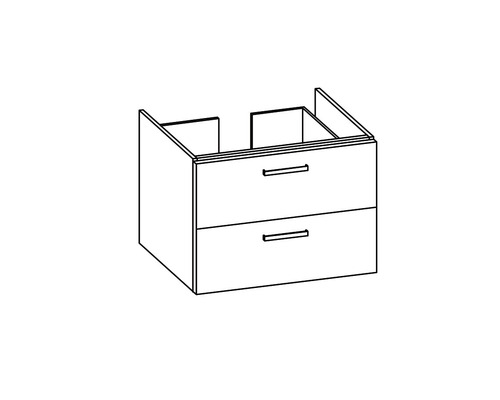 Skříňka pod umyvadlo se dvěma zásuvkami