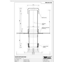Sanační odvětrání TOPWET s integrovanou PVC manžetou, 144–154 mm