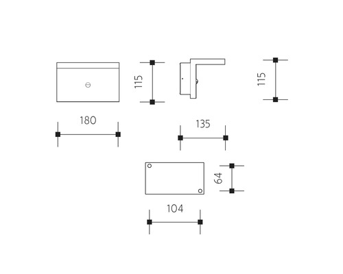 Rozměry nástěnné lampy