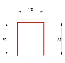 PRECIT Horní krycí profil zinek 70 mm, 1 m-thumb-1