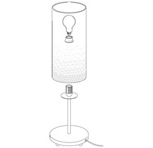 Stolní lampa se stínidlem a podstavou