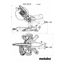 Kapovací a pokosová pila Metabo KGS 305 M-thumb-5