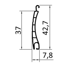 Venkovní roleta manuální L 90x71,5 cm dopravní bílá RAL 9016-thumb-2