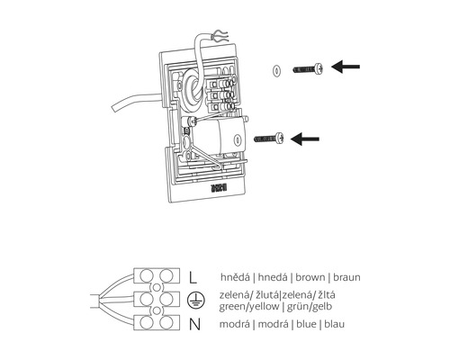 Schéma zapojení elektrického připojení
