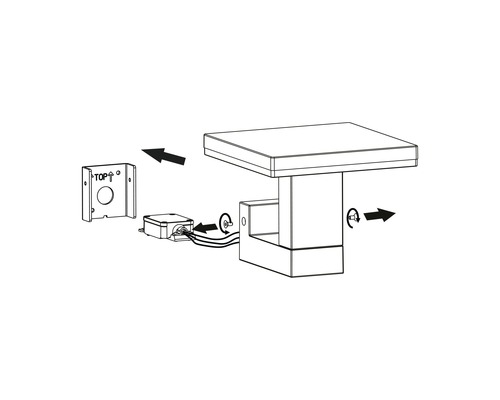 Návod k instalaci čtvercového venkovního svítidla
