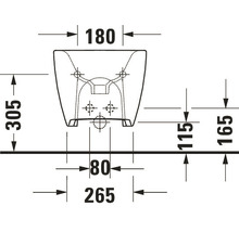 Bidet DURAVIT Viu závěsný 2292150000