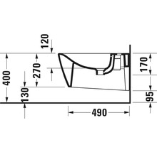 Bidet DURAVIT Viu závěsný 2292150000