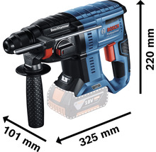 Vrtací kladivo Boschhammer o rozměrech 101 mm x 220 mm x 325 mm