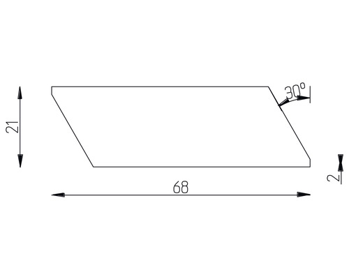 Technický výkres s rozměry