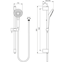 Sprchový set Ideal STANDARD Idealrain Evo délka sprchové tyče 60 cm
