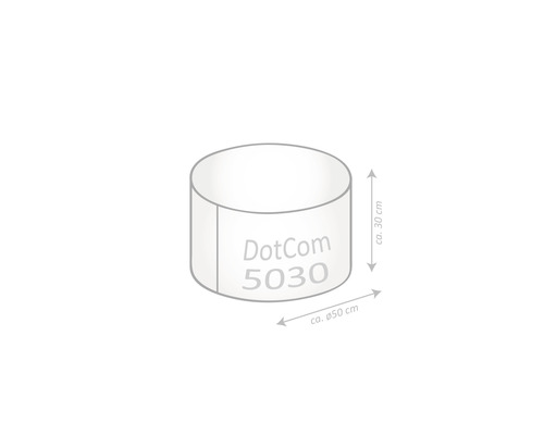 Bednicí prvek DotCom 5030, průměr cca 50 cm, výška cca 30 cm