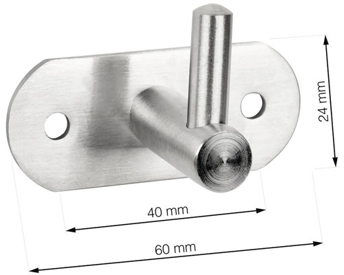 Nerezový věšák na oblečení s rozměry