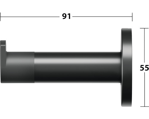 Obrázek držáku na ručníky o rozměrech 91 a 55