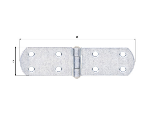 Pozinkovaný závěs s rozměry