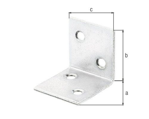 Úhelník s otvory a rozměry