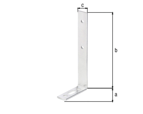 Kovový úhelník s otvory pro upevnění