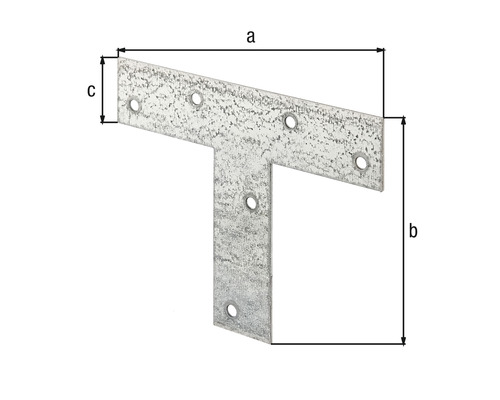 T-spojka pro dřevěné konstrukce s rozměry