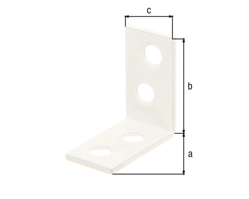 Úhelník s otvory a rozměry