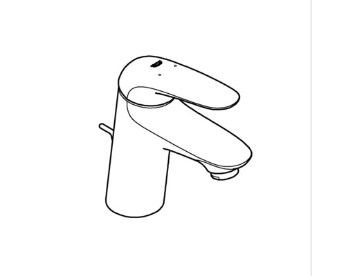 Obrysový nákres umyvadlové baterie