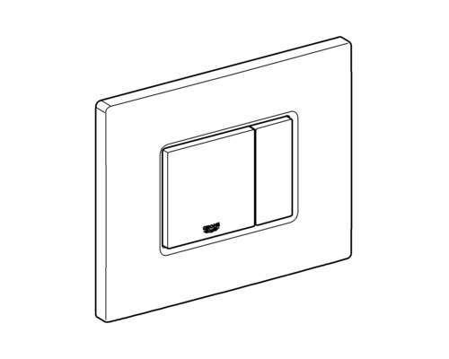 Toaletní splachovací deska se dvěma tlačítky od společnosti Grohe