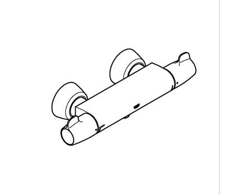 Nástěnná termostatická baterie pro regulaci teploty vody