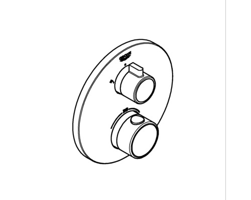 Logo Grohe termostatická baterie pro montáž na stěnu