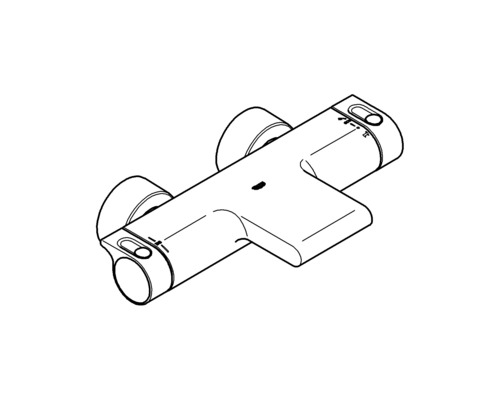 Termostatická sprchová baterie pro montáž na stěnu