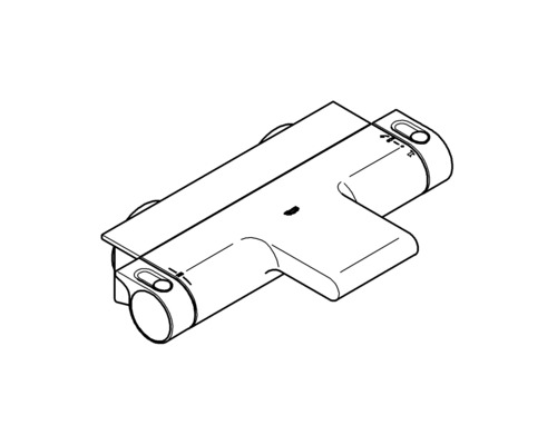 Sprchový termostat pro montáž na stěnu
