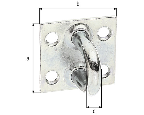 Kovová očková deska s rozměry
