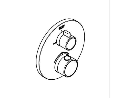 Logo Grohe Termostatická baterie pro montáž na stěnu