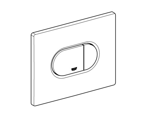 Toaletní splachovací deska se dvěma tlačítky od společnosti Grohe
