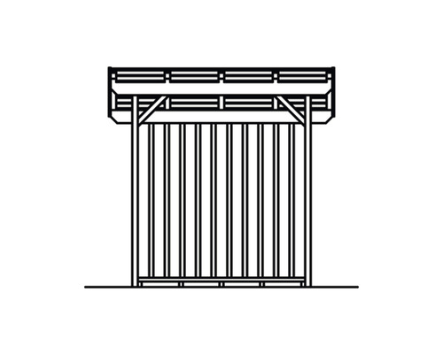 Technický výkres dřevěné police