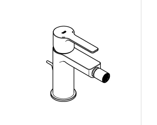 Bidetová baterie pro instalaci v koupelně