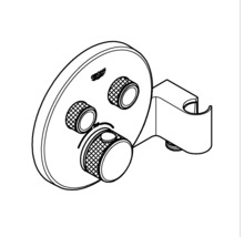 Logo Grohe Sprchová baterie se třemi otočnými knoflíky