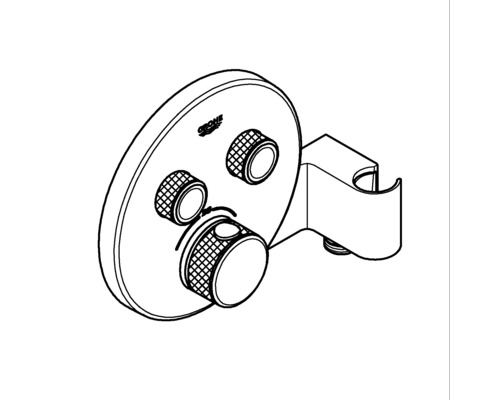 Logo Grohe Sprchová baterie se třemi otočnými knoflíky