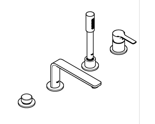 Vanová baterie s ruční sprchou