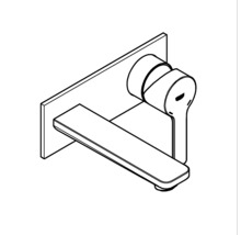 Podomítková umyvadlová baterie GROHE Lineare chrom 19409001