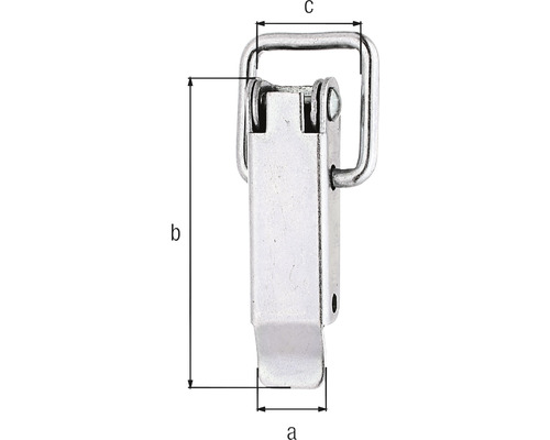 Nastavitelný pákový uzávěr s rozměry