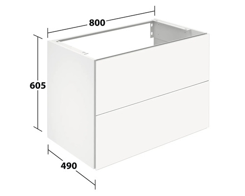 Skříňka pod umyvadlo se zásuvkami a rozměry