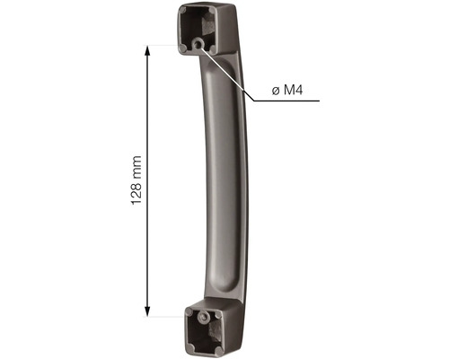 Nábytková úchytka, rozteč otvorů 128 mm