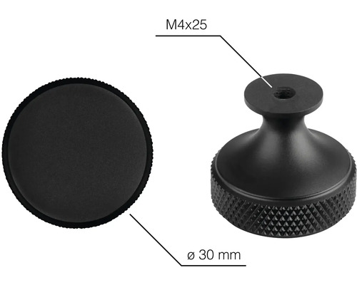 Kovový nábytkový knoflík, průměr 30 mm