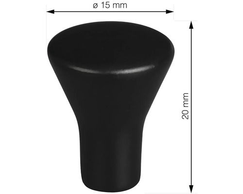 Nábytkový knoflík, průměr 15 mm, výška 20 mm